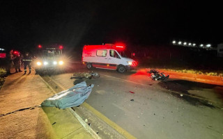 Colisão frontal entre motos deixa um homem morto em Araguaína. 