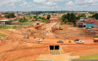 Os serviços fazem parte da primeira etapa da Via Norte que ultrapassa a execução em 88%