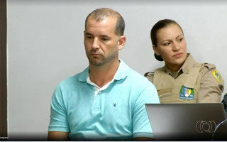 Fábio Pisoni durante o julgamento.