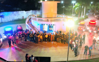 Lançamento da programação foi realizado nessa noite de segunda-feira, 2, com um evento para acender a coloração temática do Cristo. 