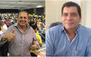 À esq., subprefeito Adir Gentil e Carlos Amastha.