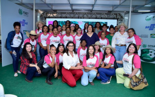 A agenda aconteceu no estande integrado do Sebrae, Faet e Senar.