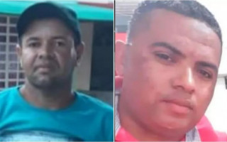 Pastor (à direita) foi morto pelo suspeito (à esquerda) após tentar defender uma mulher que estava sendo agredida.