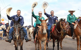 Durante a cavalgada em Araguaína, o governador Wanderlei Barbosa afirmou que agronegócio tem crescido muito no Tocantins
