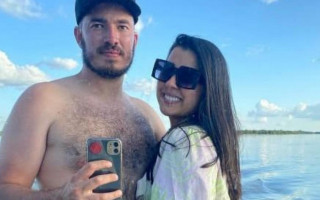 Adelubes Freire da Silva Júnior e a fisioterapeuta Luma Mayara. 