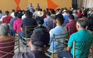 Ataídes foi recepcionado apoiadores, vereadores e líderes municipais da região do Bico do Papagaio.