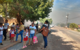 Crianças foram levadas para o pelotão da PM de Xambioá.