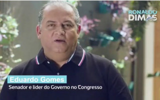 Senador Eduardo Gomes reforça apoio a Ronaldo Dimas. 