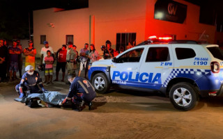 Equipe do Samu constatou a morte da vítima no local. 