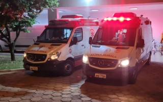 Vítimas foram socorridas e encaminhadas ao hospital.