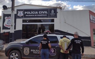 Homem investigado por matar a própria esposa é preso pela Polícia Civil em Dianópolis.