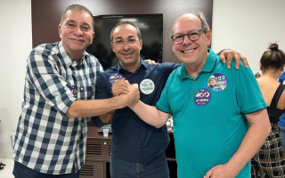 Prefeito Wagner declarou apoio a Carlos Amastha para o Senado. 