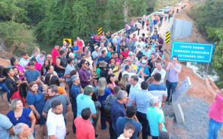 O evento foi realizado na tarde da ultima sexta-feira, 26, na ponte, que passa sobre o Ribeirão Gurgueia