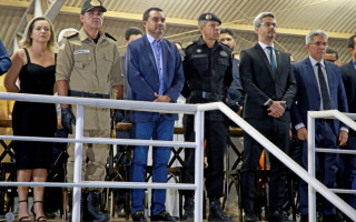 Wanderlei participou da solenidade de Passagem de Comando da PMTO, na noite desta quarta-feira, 31.
