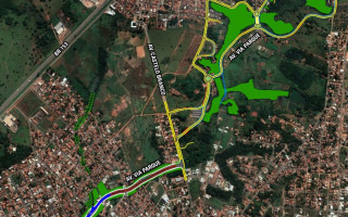 Obra passará sobre a canalização do Córrego Neblina