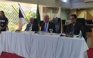 Coletiva de imprensa ocorreu na sede do Tribunal Regional Eleitoral em Palmas. 