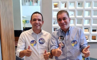 Candidato ao Senado CArlos Amastha e candidato a dep. federal Júnior Trindade, 