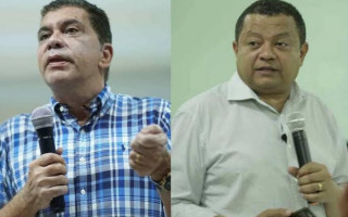 Candidato a senador Carlos Amastha (PSB) e advogado do partido, Márlon Reis. 