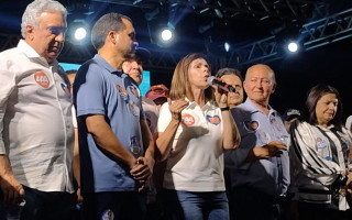 Candidata ao senado, Dorinha esteve presente em comício realizado nesta quarta-feira, em Araguaína.