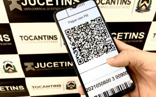 Pagamentos de taxas na Jucetins podem ser feitas via Pix.