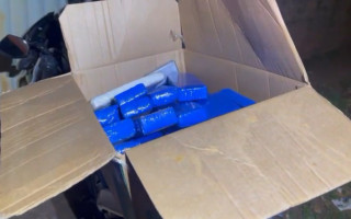 Drogas apreendidas pela polícia.