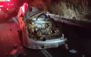 Acidente aconteceu na BR-153, em Rio dos Bois.