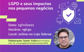 O evento será transmitido dia 23 de novembro pelo canal da instituição no Youtube a partir das 19h30