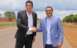 Ministro Marcelo Sampaio e o governador Wanderlei Barbosa