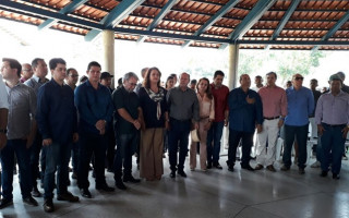 Senadora Kátia Abreu durante inauguração do Centro de Recuperação de Dependentes Químicos, em Araguaína