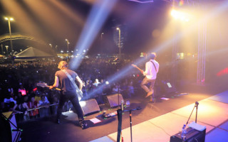 Banda RPM que se apresentou para um público de mais de 10 mil pessoas