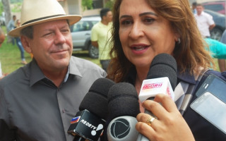 Senadora Kátia Abreu durante inauguração do Centro de Recuperação de Dependentes em Araguaína.