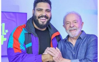 Humorista Paulo Vieira e presidente eleito Luís Inácio Lula da Silva 