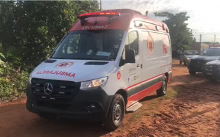 Equipe do Samu prestou os primeiros socorros e encaminhou a vítima ao HRA. 