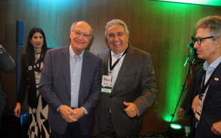 Vice-govenador do Tocantins Laurez Moreira na posse do ministro de estado Geraldo Alckmin