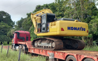 Máquina estava em uma propriedade rural de difícil acesso em Darcinópolis