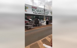 Princípio de incêndio na Loja Nosso Lar de Balsas (MA)