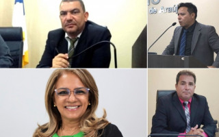 Ex-presidente da Câmara, vereador Gideon Soares e vereadora Zezé Cardoso tiram licença e suplentes assumem.