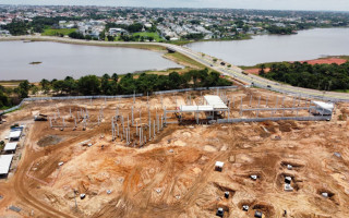 Ao todo, 348 unidades de pilares principais darão sustentação à estrutura do empreendimento