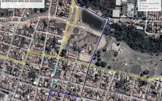 Uma das rotas em direção à Vila Couto Magalhães pela Avenida Castelo Branco passa pelas ruas Gonçalves Ledo, 2 de Julho e Via Norte.