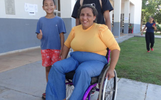 Há 5 anos, Maria Keila Cardoso sofreu um acidente e ficou paraplégica