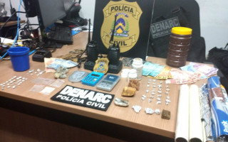 Drogas apreendidas pela PC durante operação em Araguaína