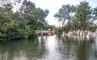 Praia do Funil, em Miracema do Tocantins, onde a vítima de 30 anos se afogou neste final de semana