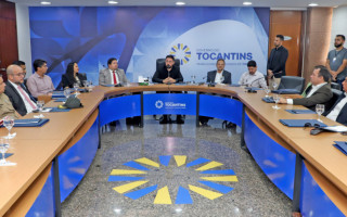 Reunião para apresentação da nova identidade visual do governo. 