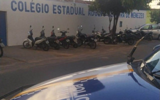 Polícia Militar tem intensificado rondas nas mediações das escolas. 