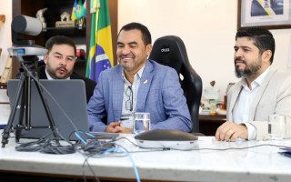 Wanderlei Barbosa, reuniu-se por videoconferência com representantes da iniciativa privada Estônia Hub