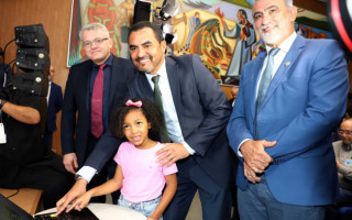 Durante o evento, o governador Wanderlei Barbosa destacou a importância da atenção à primeira infância para o futuro do Estado.