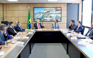 Wanderlei recebeu do ministro de Portos e Aeroportos, Márcio França