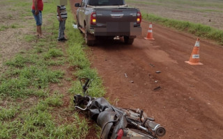 Acidente ocorreu em uma estrada vicinal na zona rural da cidade