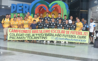  Delegação tocantinense já está no Estado de Pernambuco para as disputas do Campeonato Brasileiro Escolar.