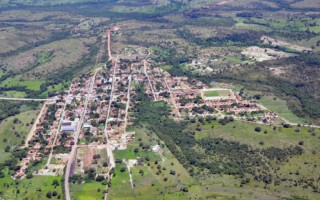 Vista aérea de Abreulândia, na região central do estado